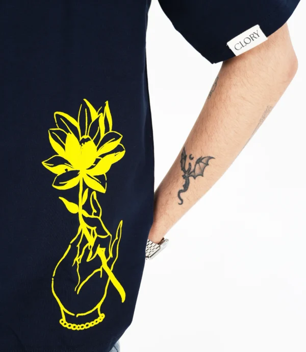 blue oversized t-shirt