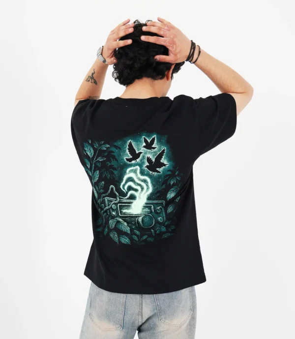 Black oversized t-shirt