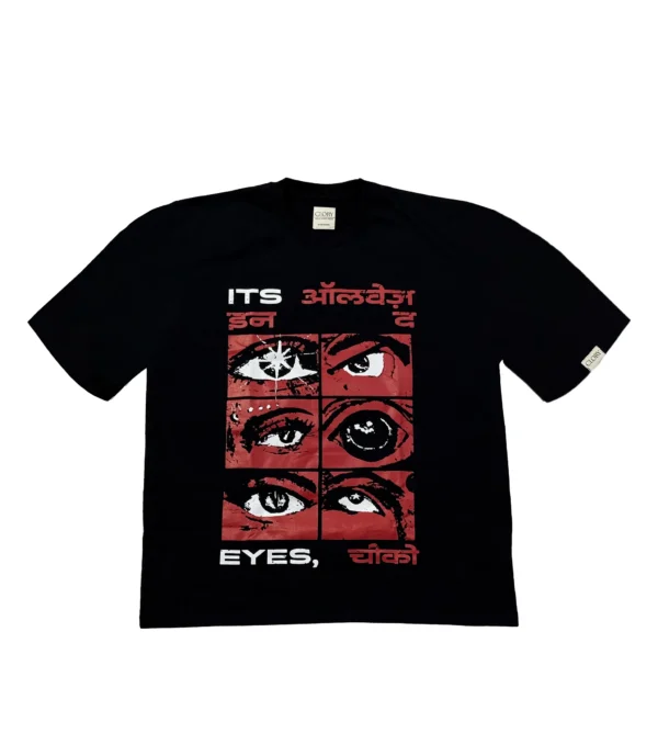 Black oversized t-shirt