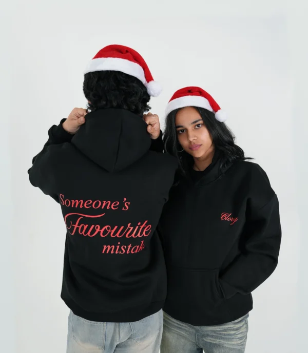 black oversize hoodie