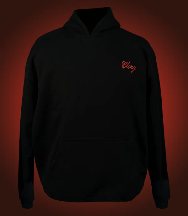 Clory Black Cotton Fleece hoodies.